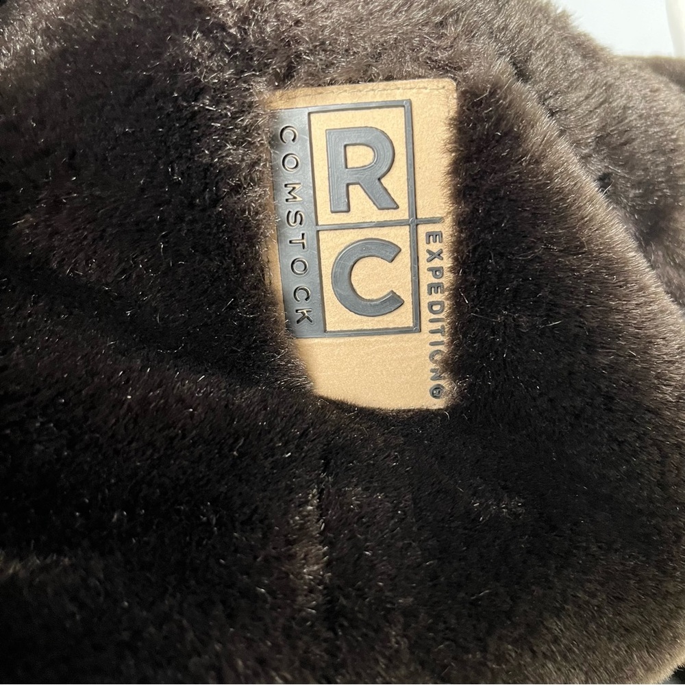 COPY - Leather Coat L Faux Fur Lined Expeditions RC Jacket - Picture 3 of 6